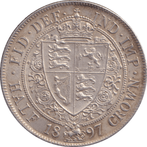 1897 HALFCROWN ( AUNC ) - HALFCROWN - Cambridgeshire Coins