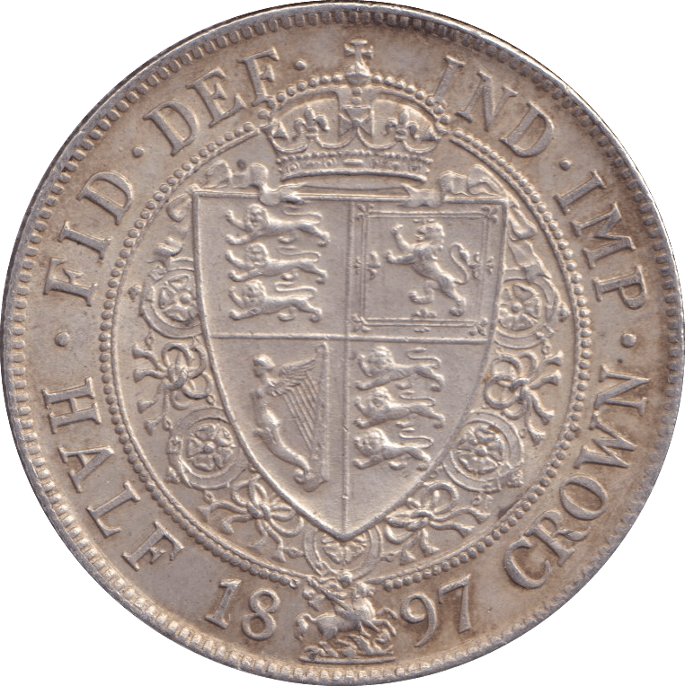 1897 HALFCROWN ( AUNC ) - HALFCROWN - Cambridgeshire Coins
