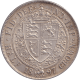 1897 HALFCROWN ( AUNC ) - HALFCROWN - Cambridgeshire Coins