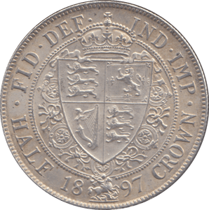 1897 HALFCROWN ( AUNC ) - HALFCROWN - Cambridgeshire Coins