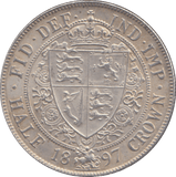 1897 HALFCROWN ( AUNC ) - HALFCROWN - Cambridgeshire Coins