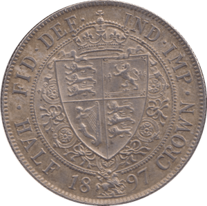 1897 HALFCROWN ( AUNC ) - Halfcrown - Cambridgeshire Coins