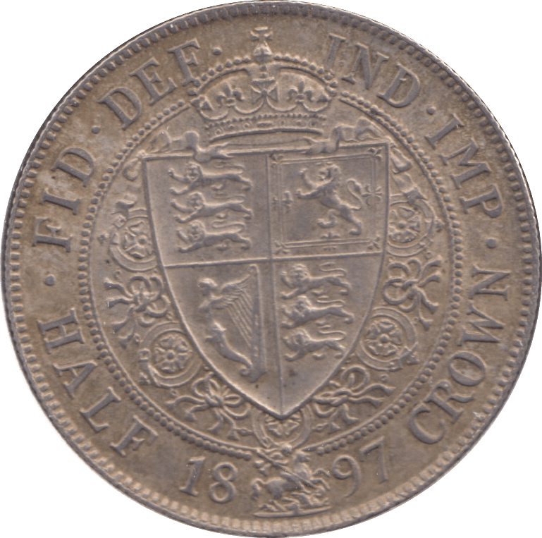 1897 HALFCROWN ( AUNC ) - Halfcrown - Cambridgeshire Coins