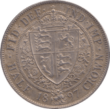 1897 HALFCROWN ( AUNC ) - Halfcrown - Cambridgeshire Coins