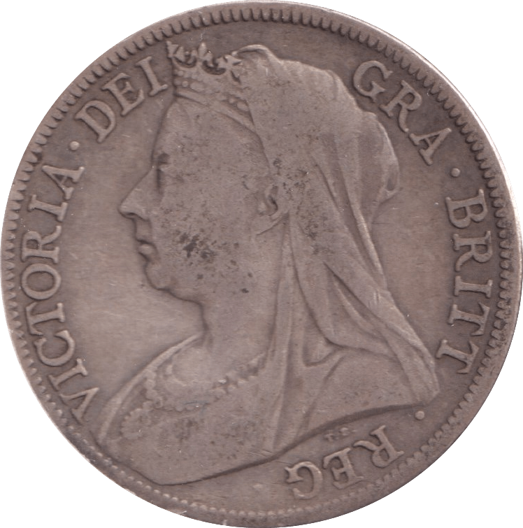 1897 HALFCROWN ( FINE ) - Halfcrown - Cambridgeshire Coins