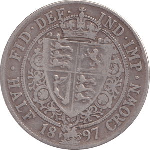 1897 HALFCROWN ( FINE ) - HALFCROWN - Cambridgeshire Coins