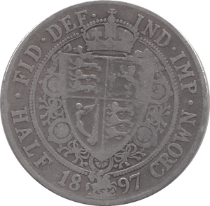 1897 HALFCROWN ( FINE ) - HALFCROWN - Cambridgeshire Coins