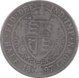 1897 HALFCROWN ( FINE ) - HALFCROWN - Cambridgeshire Coins