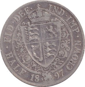 1897 HALFCROWN ( FINE ) - HALFCROWN - Cambridgeshire Coins