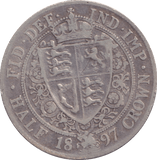 1897 HALFCROWN ( FINE ) - HALFCROWN - Cambridgeshire Coins
