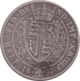 1897 HALFCROWN ( FINE ) - HALFCROWN - Cambridgeshire Coins