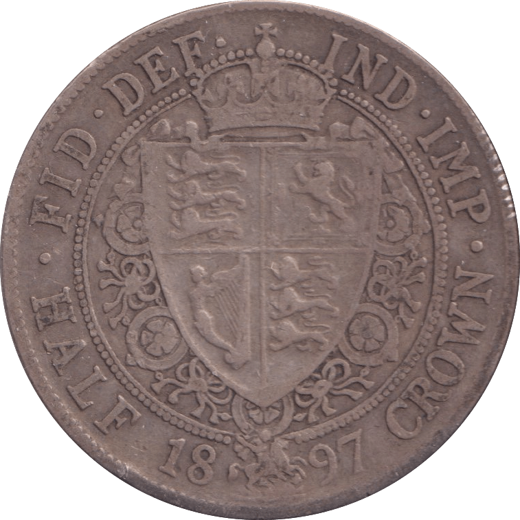 1897 HALFCROWN ( FINE ) - Halfcrown - Cambridgeshire Coins