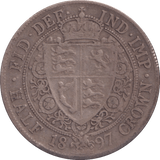 1897 HALFCROWN ( FINE ) - Halfcrown - Cambridgeshire Coins