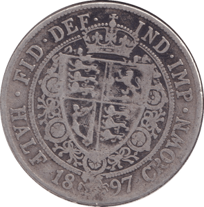 1897 HALFCROWN ( FINE ) - HALFCROWN - Cambridgeshire Coins