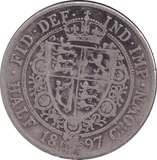 1897 HALFCROWN ( FINE ) - HALFCROWN - Cambridgeshire Coins