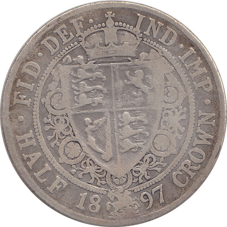 1897 HALFCROWN ( FINE ) - HALFCROWN - Cambridgeshire Coins