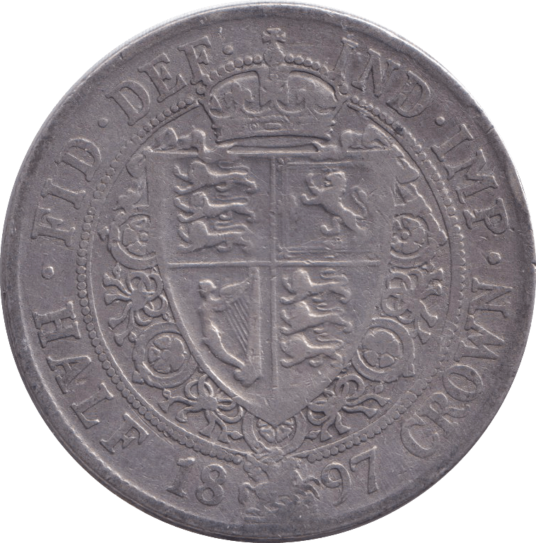 1897 HALFCROWN ( GF ) 4 - HALFCROWN - Cambridgeshire Coins