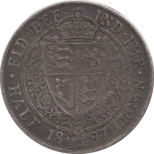 1897 HALFCROWN ( GF ) - HALFCROWN - Cambridgeshire Coins