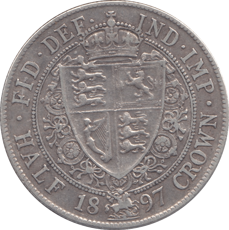 1897 HALFCROWN ( GVF ) - HALFCROWN - Cambridgeshire Coins