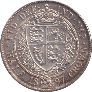 1897 HALFCROWN ( UNC ) - HALFCROWN - Cambridgeshire Coins