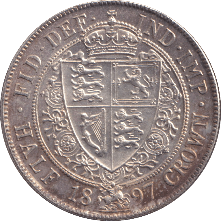1897 HALFCROWN ( UNC ) - HALFCROWN - Cambridgeshire Coins