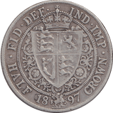 1897 HALFCROWN ( VF ) - HALFCROWN - Cambridgeshire Coins