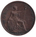 1897 HALFPENNY ( UNC ) - HALFPENNY - Cambridgeshire Coins