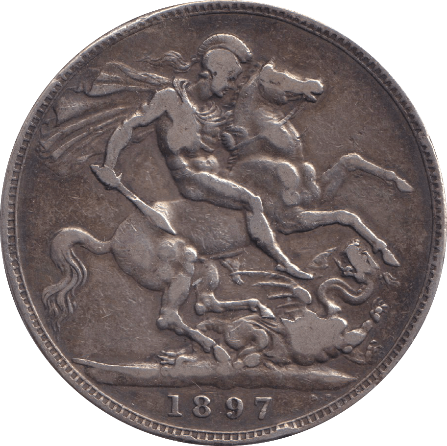 1897 LX CROWN ( FINE ) - CROWN - Cambridgeshire Coins