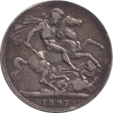 1897 LX CROWN ( FINE ) - CROWN - Cambridgeshire Coins