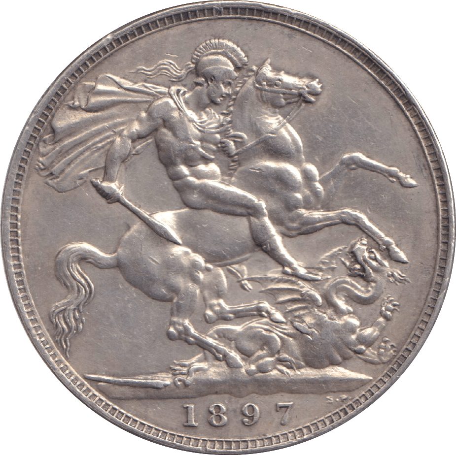 1897 LXI CROWN ( EF ) - CROWN - Cambridgeshire Coins
