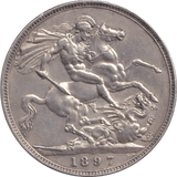1897 LXI CROWN ( EF ) - CROWN - Cambridgeshire Coins