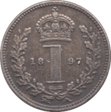 1897 MAUNDY ONE PENNY ( EF ) - MAUNDY ONE PENNY - Cambridgeshire Coins
