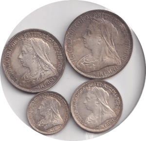 1897 MAUNDY SET VICTORIA - Maundy Set - Cambridgeshire Coins