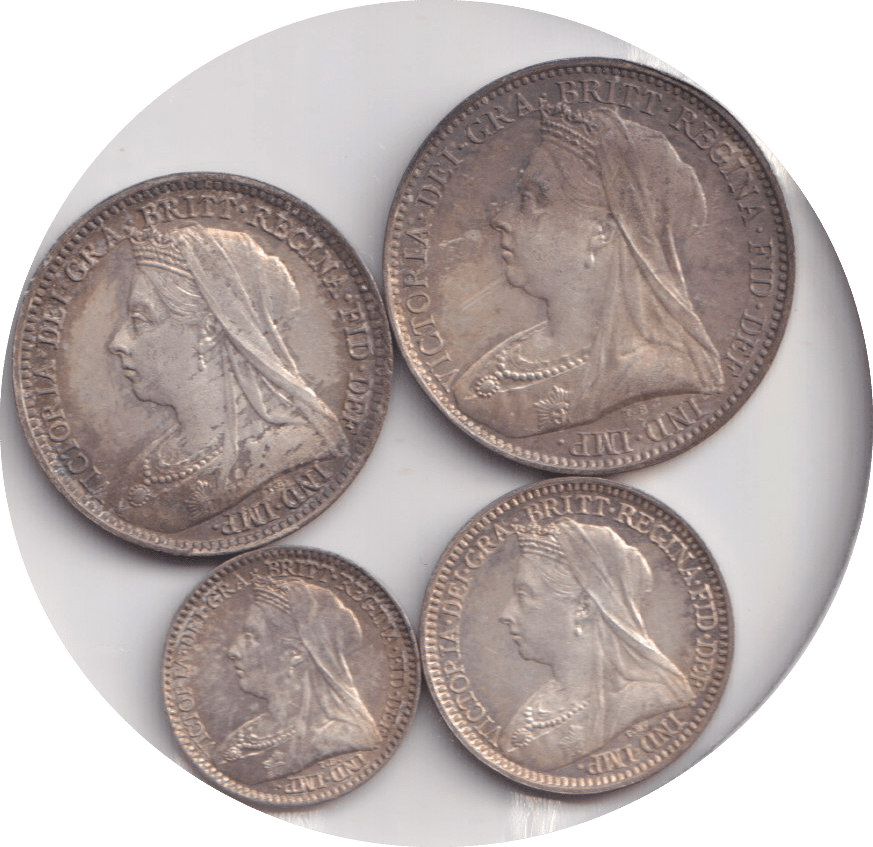 1897 MAUNDY SET VICTORIA - Maundy Set - Cambridgeshire Coins