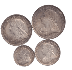 1897 MAUNDY SET VICTORIA - Maundy Set - Cambridgeshire Coins
