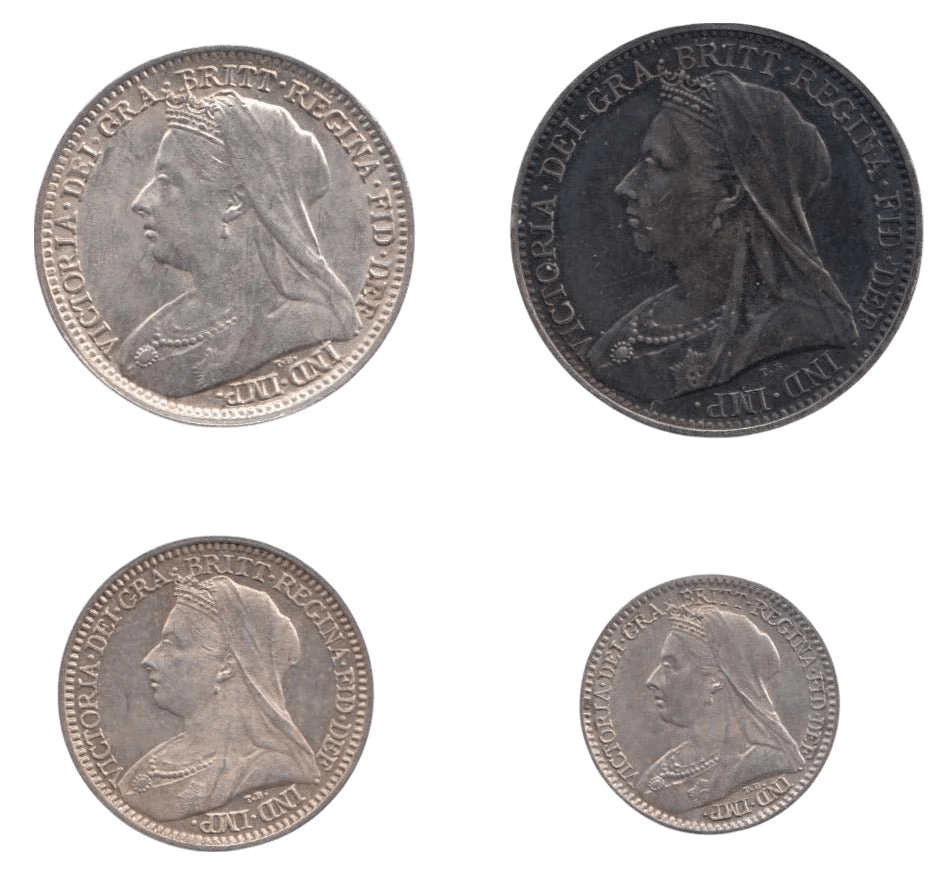 1897 MAUNDY SET VICTORIA - Maundy Set - Cambridgeshire Coins