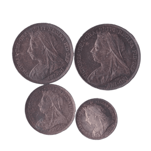 1897 MAUNDY SET VICTORIA - Maundy Set - Cambridgeshire Coins