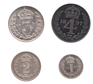 1897 MAUNDY SET VICTORIA - Maundy Set - Cambridgeshire Coins