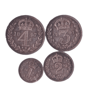 1897 MAUNDY SET VICTORIA - Maundy Set - Cambridgeshire Coins