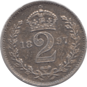 1897 MAUNDY TWOPENCE ( EF ) - MAUNDY TWOPENCE - Cambridgeshire Coins