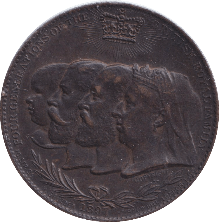 1897 MEDALLION DIAMOND JUBILEE OF QUEEN VICTORIA - MEDALS & MEDALLIONS - Cambridgeshire Coins