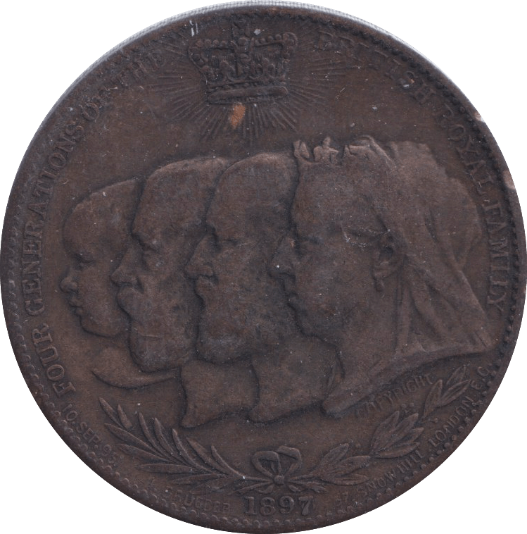 1897 MEDALLION DIAMOND JUBILEE OF QUEEN VICTORIA - MEDALS & MEDALLIONS - Cambridgeshire Coins