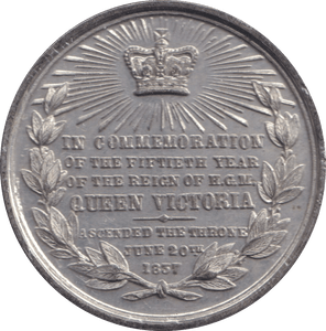 1897 MEDALLION DIAMOND JUBILEE OF QUEEN VICTORIA - MEDALS & MEDALLIONS - Cambridgeshire Coins