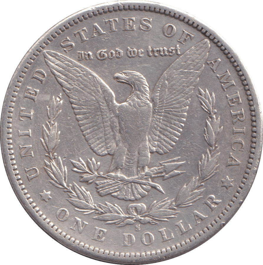 1897 MORGAN DOLLAR USA SAN FRANCISCO MINT - SILVER WORLD COINS - Cambridgeshire Coins