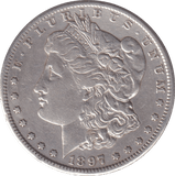 1897 MORGAN DOLLAR USA SAN FRANCISCO MINT - SILVER WORLD COINS - Cambridgeshire Coins