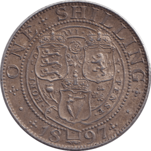 1897 ONE SHILLING ( EF ) - SHILLING - Cambridgeshire Coins