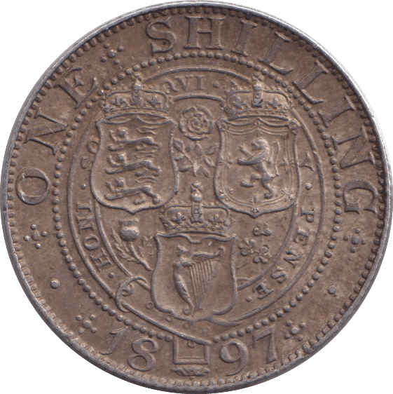 1897 ONE SHILLING ( EF ) - SHILLING - Cambridgeshire Coins