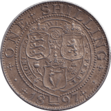 1897 ONE SHILLING ( EF ) - SHILLING - Cambridgeshire Coins