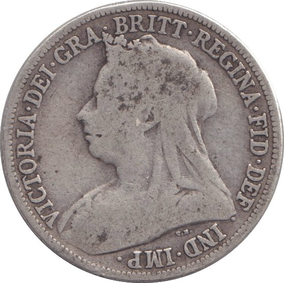 1897 ONE SHILLING ( FINE ) - HALFPENNY - Cambridgeshire Coins
