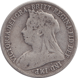 1897 ONE SHILLING ( FINE ) - HALFPENNY - Cambridgeshire Coins